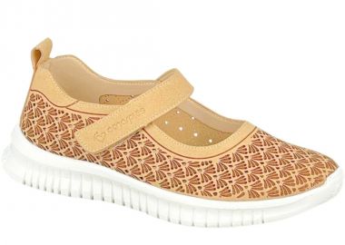 Πάνινα παπούτσια | Ανατομικά | Amarpies | AOG30088 | Κάμελ - Amarpies - 